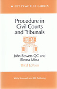 Cover of Procedure in Civil Courts and Tribunals