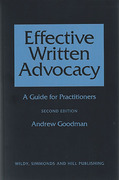 Cover of Effective Written Advocacy: A Guide for Practitioners