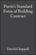 Cover of Parris's Standard Form of Building Contract