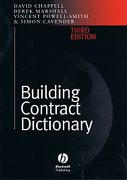 Cover of Building Contract Dictionary