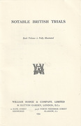 Cover of Trial of Frederick Bywaters and Edith Thompson