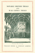 Cover of Notable British Trials and War Crimes Trials