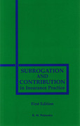 Cover of Subrogation and Contribution in Insurance Practice